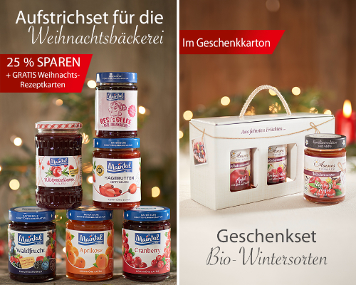 Weihnachtliche Produktfotos für die Lebensmittelindustrie aus dem Fotostudio in Hassfurt