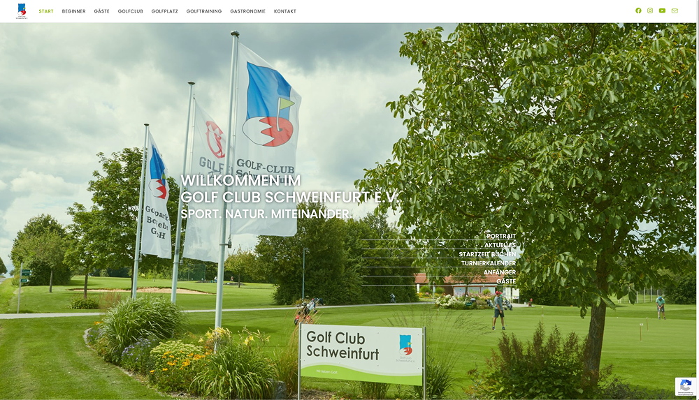 Golfclub Schweinfurt bekommt neue Imagebilder vom Profifotografen für die Webseite