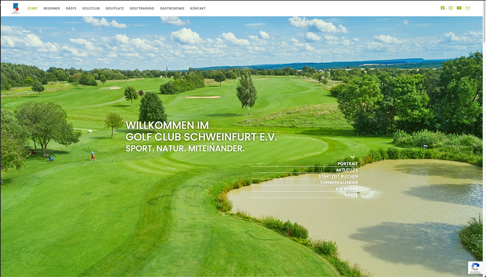 Werbefotograf aus Schweinfurt macht Imagebilder für die Webseite vom Golfclub